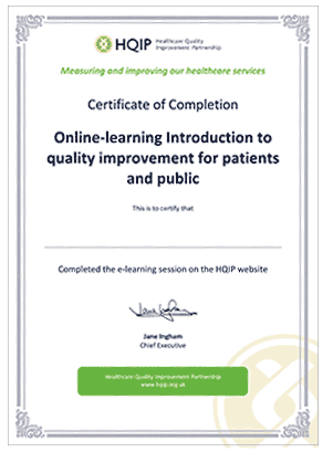 Certificate of completion